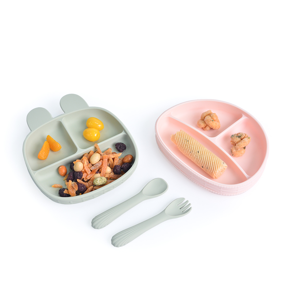 Maysun Silikon Material Neu Knochen Babera Baby Nahrung Feeder Produkte Fütterung Teller Sets Kinder Saugnapf Teller